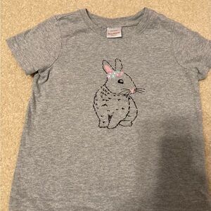 Hanna Andersson Gray Bunny Tee